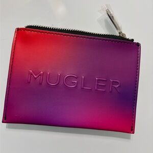 Mugler Purple Zip Pouch